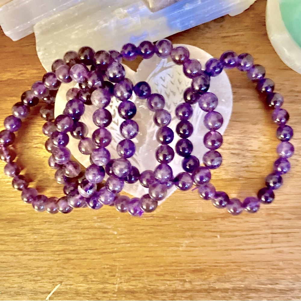 New Handmade AAA+ Grade New Amethyst Real Crystal Bracelets